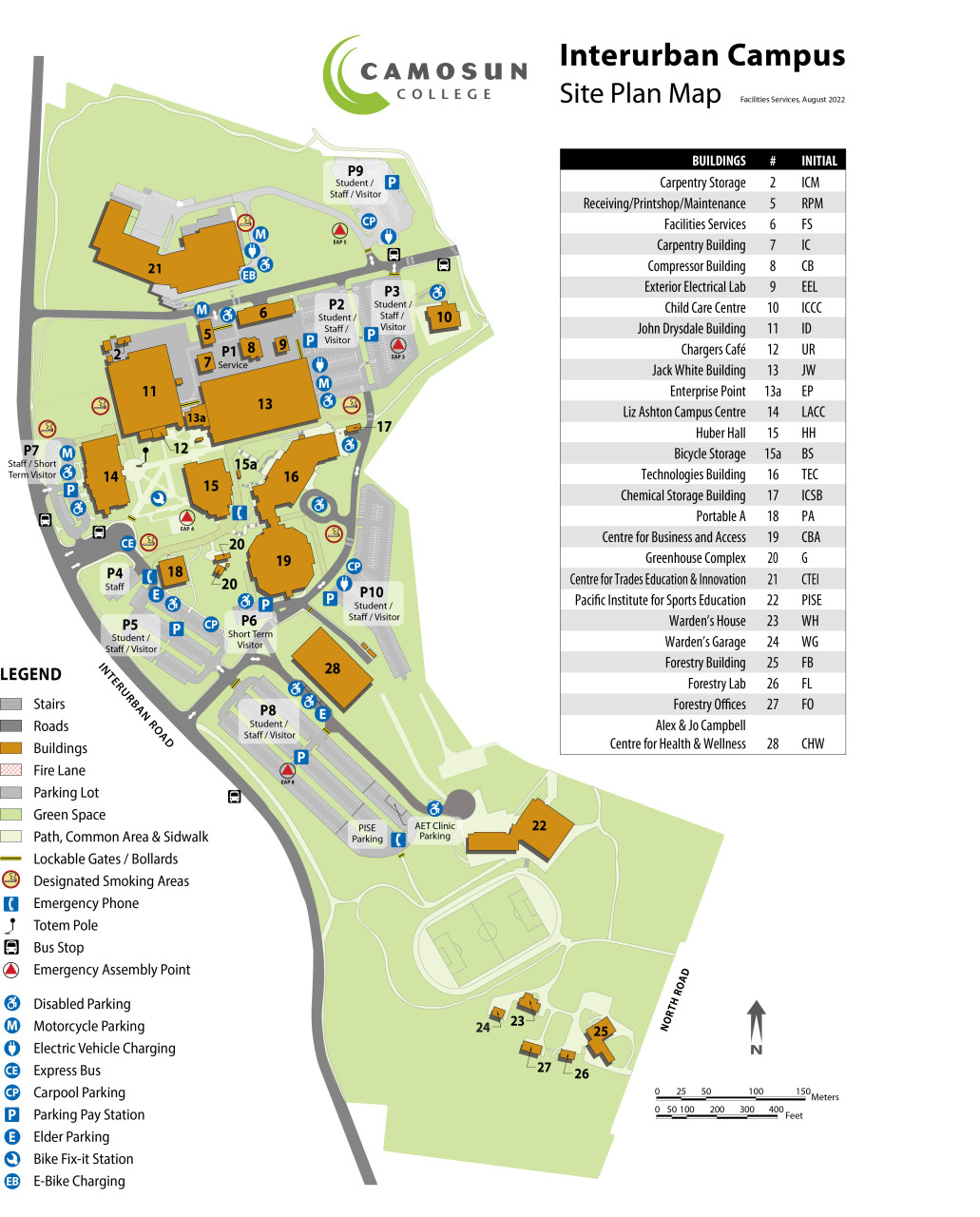 Interurban campus map